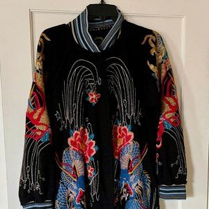 Johnny Was Biya Dragon Coat